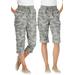 Plus Size Women's Convertible Length Cargo Capri Pant by Woman Within in Olive Green Camouflage (Size 34 W)