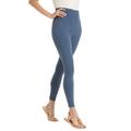 Plus Size Women's Stretch Cotton Legging by Woman Within in Heather Navy (Size 1X)