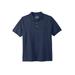 Men's Big & Tall Shrink-Less™ Pocket Piqué Polo Shirt by Liberty Blues in Heather Navy (Size 9XL)
