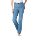 Plus Size Women's Secret Solutions™ Tummy Smoothing Bootcut Jean by Woman Within in Light Wash Sanded (Size 18 WP)