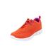 Women's CV Sport Eddie Sneaker by Comfortview in Vibrant Papaya (Size 10 M)