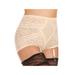 Plus Size Women's Lacette Panty Brief by Rago in Beige (Size S)