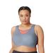 Plus Size Women's Full Figure Plus Size No-Bounce Camisole Elite Sports Bra Wirefree #1067 Bra by Glamorise in Gray Coral (Size 40 F)