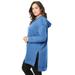 Plus Size Women's Tunic Hoodie by Roaman's in Horizon Blue (Size 18/20)