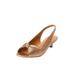 Wide Width Women's The Katelyn Slingback by Comfortview in Gold (Size 8 1/2 W)