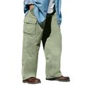 Men's Big & Tall Boulder Creek® Renegade Side-Elastic Waist Cargo Pants by Boulder Creek in British Khaki (Size 68 38)