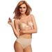 Plus Size Women's Tame Your Tummy Shaping Thong by Maidenform in Nude Transparent Lace (Size S)