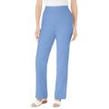 Plus Size Women's Straight Leg Linen Pant by Woman Within in French Blue (Size 24 W)