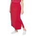 Plus Size Women's Suprema® Maxi Skirt by Catherines in Red (Size 3X)