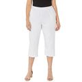 Plus Size Women's Suprema® Capri by Catherines in White (Size 2XWP)