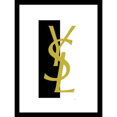 Yves Saint Laurent Logo Gold/Black 14