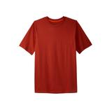 Men's Big & Tall Heavyweight Jersey Crewneck T-Shirt by Boulder Creek in Desert Red (Size 8XL)