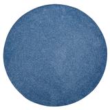 Chenille Solid Braid Collection Reversible Indoor Area Rug, 96" Round by Better Trends in Smoke Blue (Size 96" ROUND)