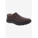 Men's BEXLEY II Slip-On Shoes by Drew in Brown Tumbled Leather (Size 11 1/2 EEEE)