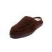 Wide Width Men's Microsuede Clog Slippers by KingSize in Brown (Size 15 W)