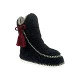 Women's Berber Mocassin Boot Slippers by GaaHuu in Black (Size SMALL 5-6)