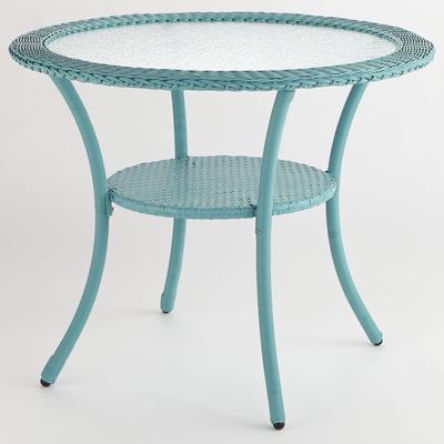 Roma All-Weather Resin Wicker Bistro Table by BrylaneHome in Haze Patio Furniture