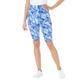 Plus Size Women's Stretch Cotton Bike Short by Woman Within in Blue Tie Dye (Size 2X)