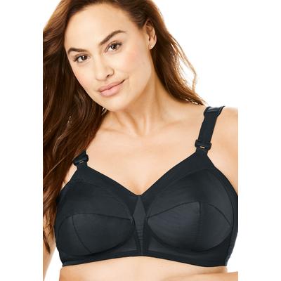 Plus Size Women's Exquisite Form® Fully® Original Support Wireless Bra #5100532 by Exquisite Form in Black (Size 42 C)