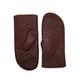 YISEVEN Women's Shearling Leather Gloves Merino Rugged Sheepskin Winter Mitten Sherpa Fur Cuff Thick Wool Lined and Heated Warm for Winter Cold Weather Dress Driving Work Gifts, Wine Red Large