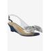 Women's Leana Slingback by J. Renee in Vinyl Blue Denim (Size 8 1/2 M)