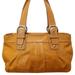 Coach Bags | Coach Soho Pleated Saffron Yellow Leather Tote, Camel Shoulder Bag | Color: Brown | Size: Os