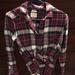 American Eagle Outfitters Tops | American Eagle Flannel Shirt | Color: Pink | Size: M
