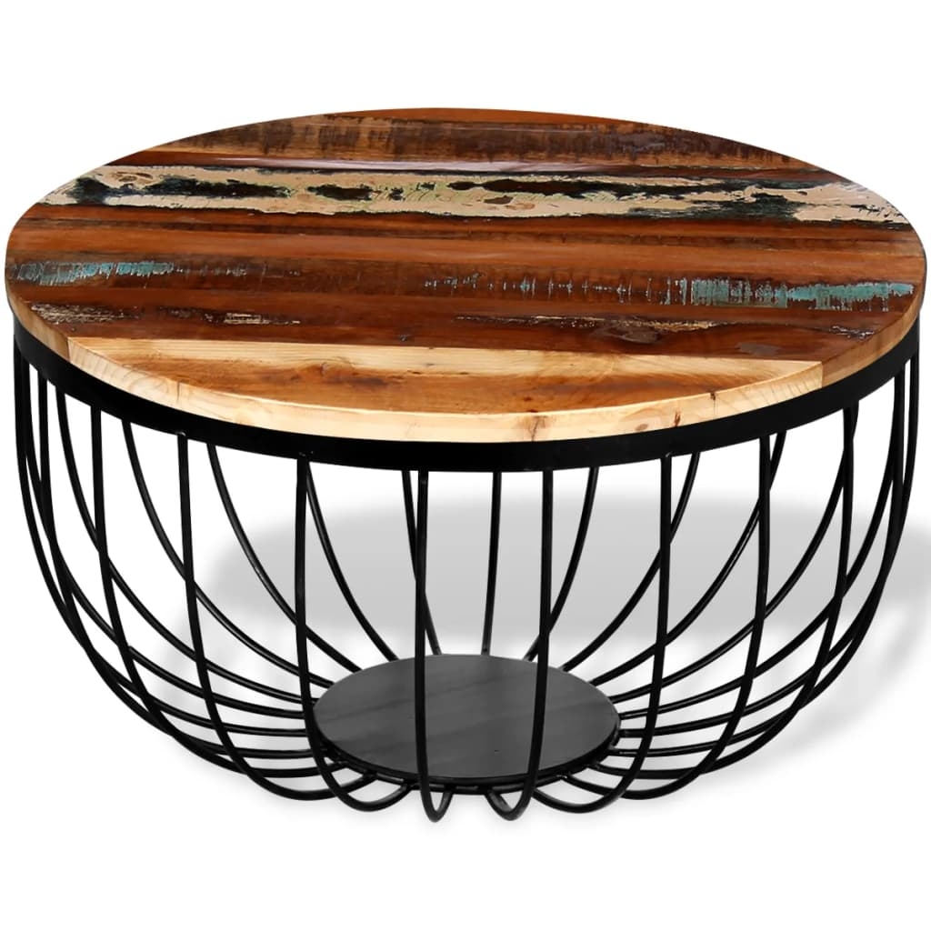 vidaXL Couchtisch Altholz Massiv Image