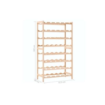 Weinregal Zedernholz 57,5 x 28 x 102 cm | vidaXL : Farbe - Braun Image