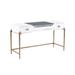 Bajo White Lacquer Desk - TOV Furniture TOV-H5527