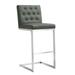 Helsinki Grey Stainless Steel Barstool - Set of 2 - TOV Furniture TOV-K3644