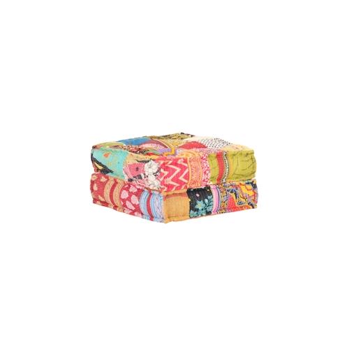 vidaXL Pouf 60x70x36 cm Patchwork Stoff