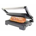 Bastilipo 2260 Vulcano Fast Doppelgrill Elektrogrill Sandwichtoaster Grill 1000 W Leistung mit 180 Grad Öffnung und Antihaftplatten, Schwarz