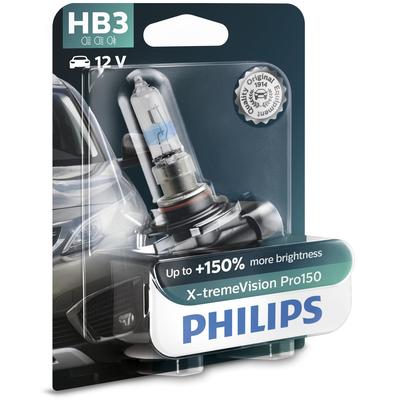 PHILIPS HB3 X-tremeVision Pro150 (1 Stk.) Glühlampe, Fernscheinwerfer,Glühlampe, Hauptscheinwerfer,Glühlampe, Nebelschei