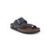 Women's Harley Sandal by White Mountain in Navy Leather (Size 8 M)