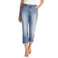 Plus Size Women's Girlfriend Stretch Jean by Woman Within in Distressed (Size 34 WP)