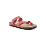 Women's Gracie Sandal by White Mountain in Red Leather (Size 11 M)