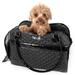 Black Exquisite' Handbag Fashion Pet Carrier, 14.6" L X 6.7" W X 10.6" H, 2.3 LBS