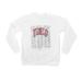 Youth White UNLV Rebels Bold Type Pullover Sweatshirt