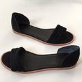 J. Crew Shoes | 10 J Crew Flat Sandal Hayes Suede Slip-On Euc | Color: Black | Size: 10