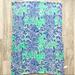 Lilly Pulitzer Accessories | Lilly Pulitzer Blue Zebra Turquoise Infinity Scarf | Color: Blue/Green | Size: Various