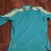 Adidas Tops | Ladies Adidas Workout Shirt Top Medium Green Blue | Color: Green/Yellow | Size: M