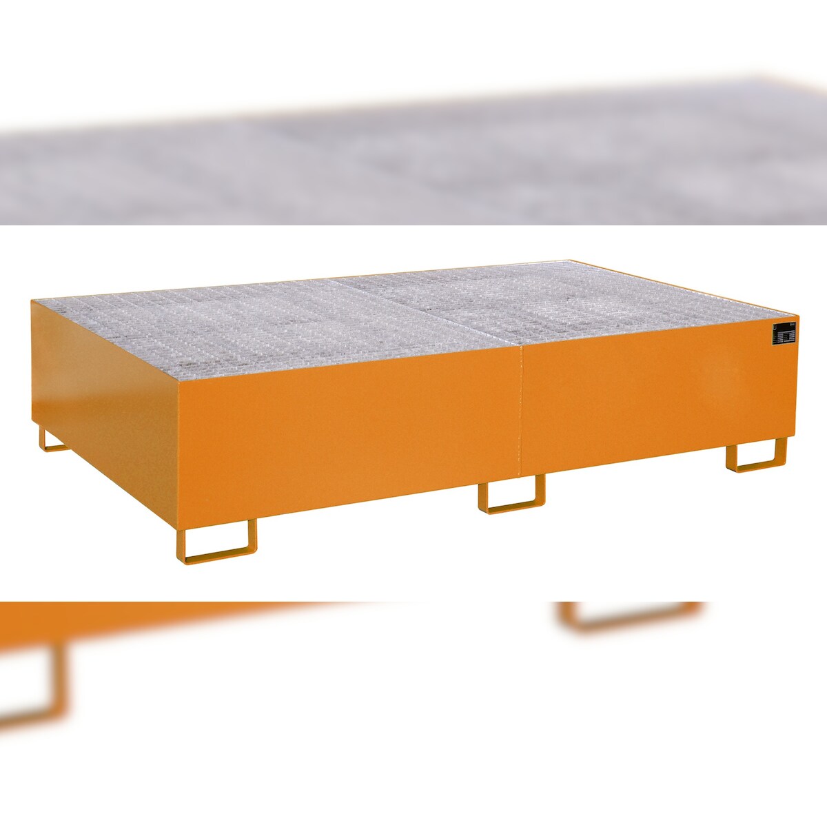 Regalwanne GR 2200 2 lackiert RAL2000 Gelborange Umwelt Lagertechnik Image