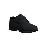 Women's The Tour Walker Sneaker by Propet in Black Leather (Size 7 1/2 X(2E))