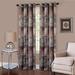 Wide Width Vogue Grommet Window Curtain Panel by Achim Home Décor in Brown (Size 50" W 84" L)