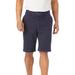 Men's Big & Tall 10" Flex Full-Elastic Waist Chino Shorts by KingSize in Navy (Size 50)