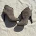 Jessica Simpson Shoes | Jessica’s Simpson Grey Suede Heeled Booties | Color: Gray/Silver | Size: 7.5