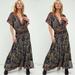 Free People Dresses | Free People Furnished Floral Maxi Dress | Color: Red | Size: 6