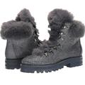 Jessica Simpson Shoes | Gray Pewter Rhinestone Boots W/ Fur | Color: Gray/Silver | Size: 5