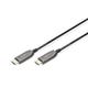 DIGITUS HDMI AOC Hybrid Glasfaserkabel - HDMI 2.1-10m - 8k/60Hz - UHD-II - Ethernet-Kanal - HDR eARC HDCP 2.2 - kompatibel mit TV/Beamer/Monitor - vergoldete Kontakte - Schwarz